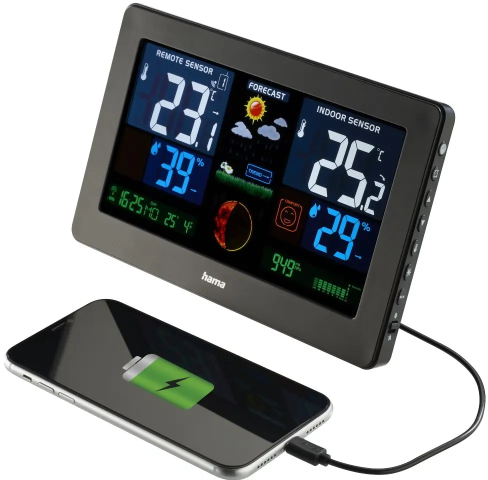 Statie meteorologica Hama Premium 186380 (Black) - 4