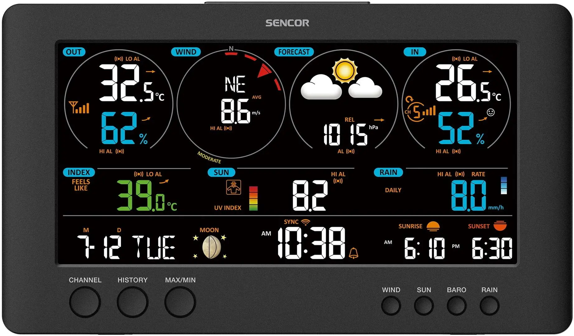 Метеостанция Sencor SWS 12500 (Black)