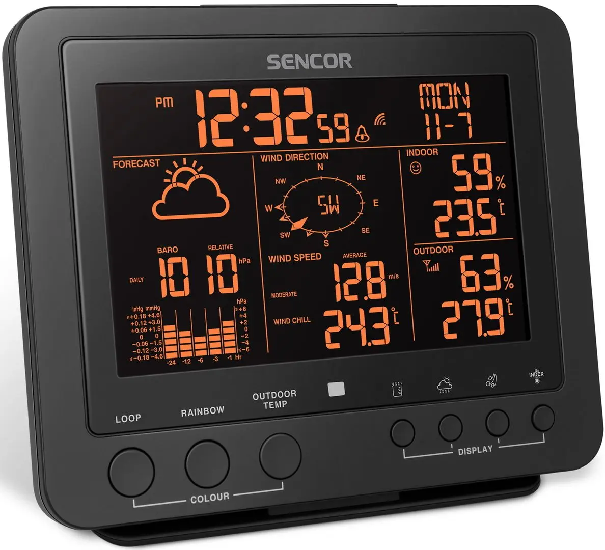 Statie meteorologica Sencor SWS 9700 (Black)