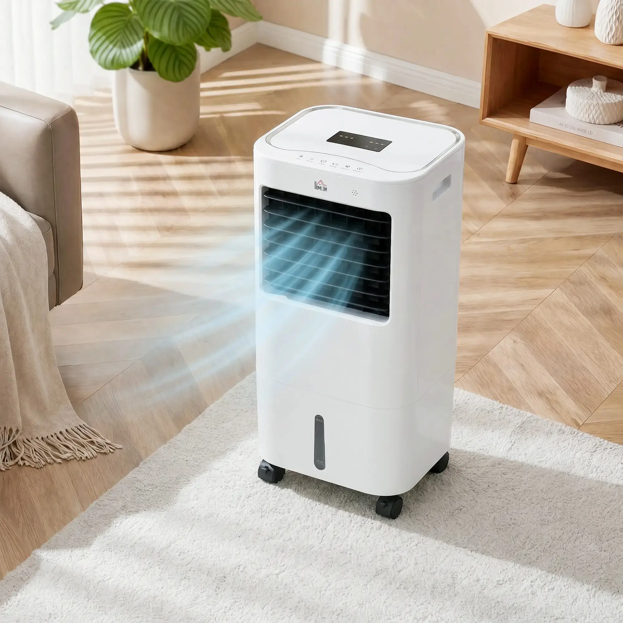 Racitor de aer HomCom 824-066V90CW (White) - 2