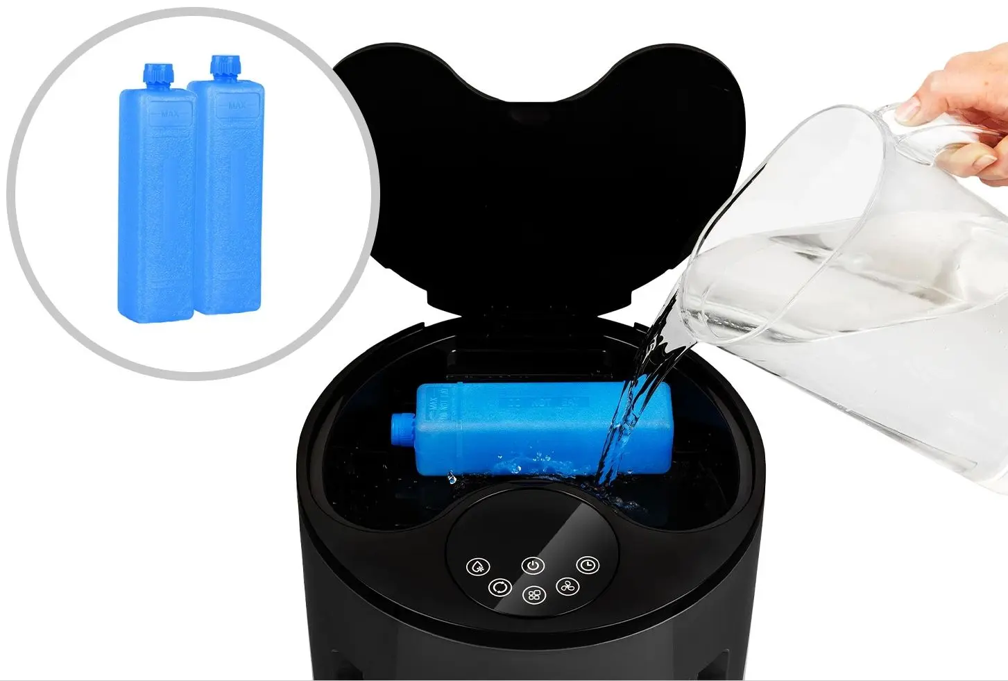 Racitor de aer 3in1 Klarstein Skypillar (Dark Gray)