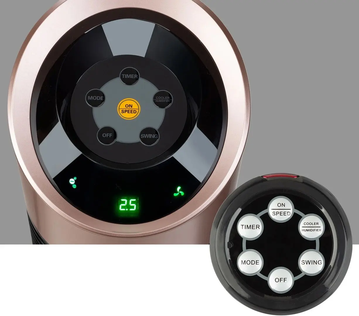 Racitor de aer 4in1 Klarstein Skyscraper Ice (Black/Rosegold)