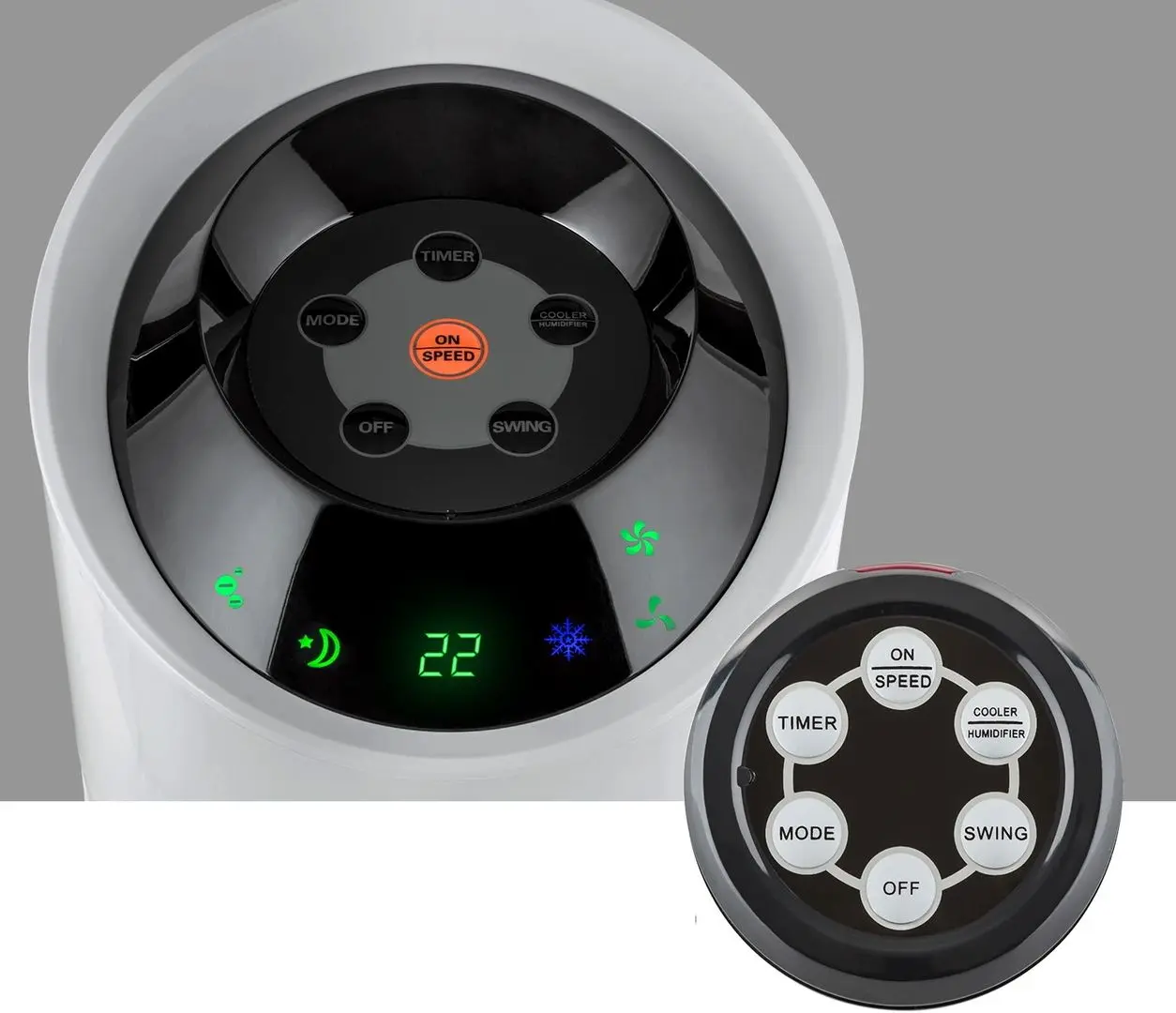 Racitor de aer 4in1 Klarstein Skyscraper Ice (Gray)