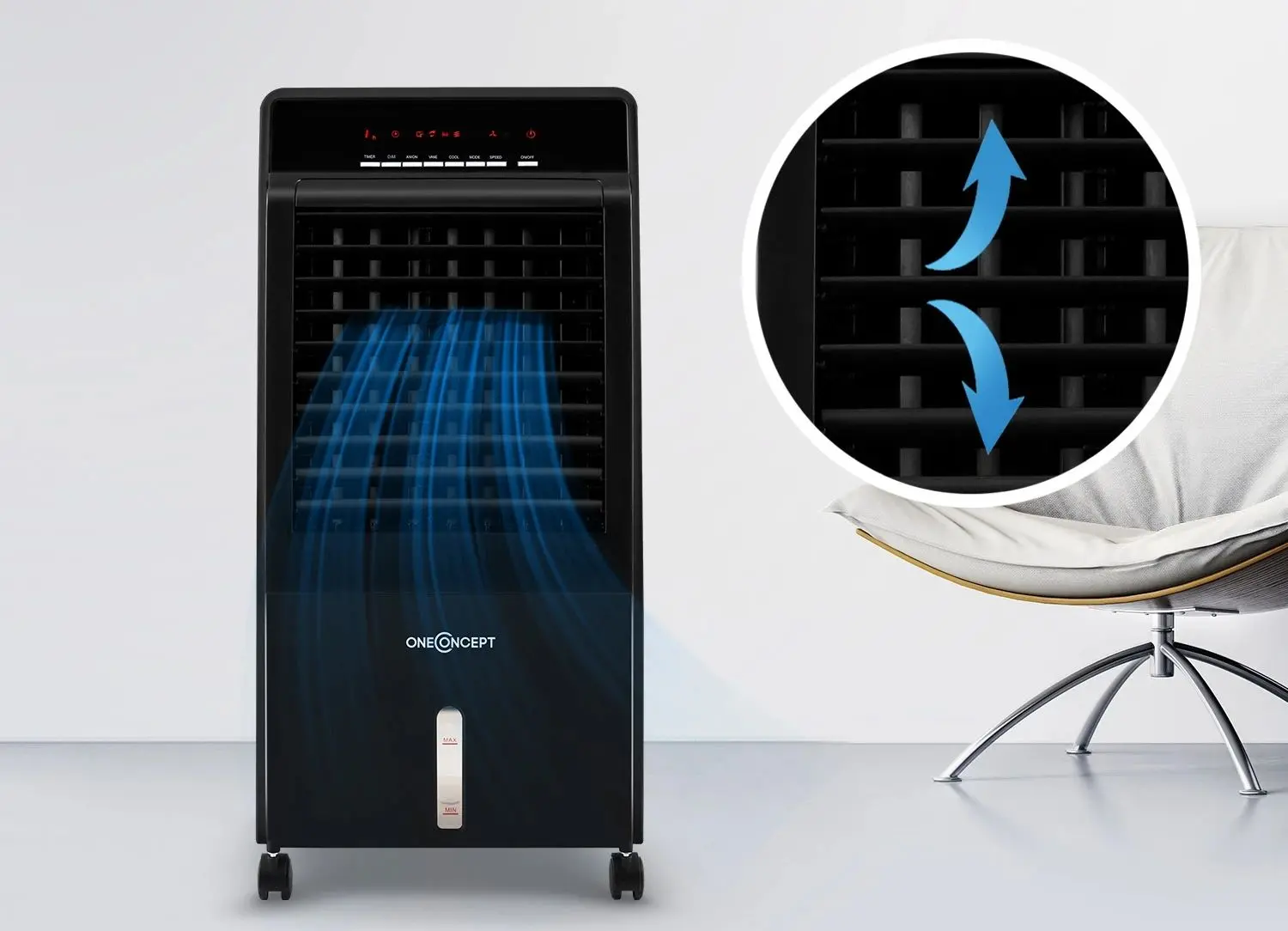 Racitor de aer 4in1 OneConcept CTR-1 (Black)