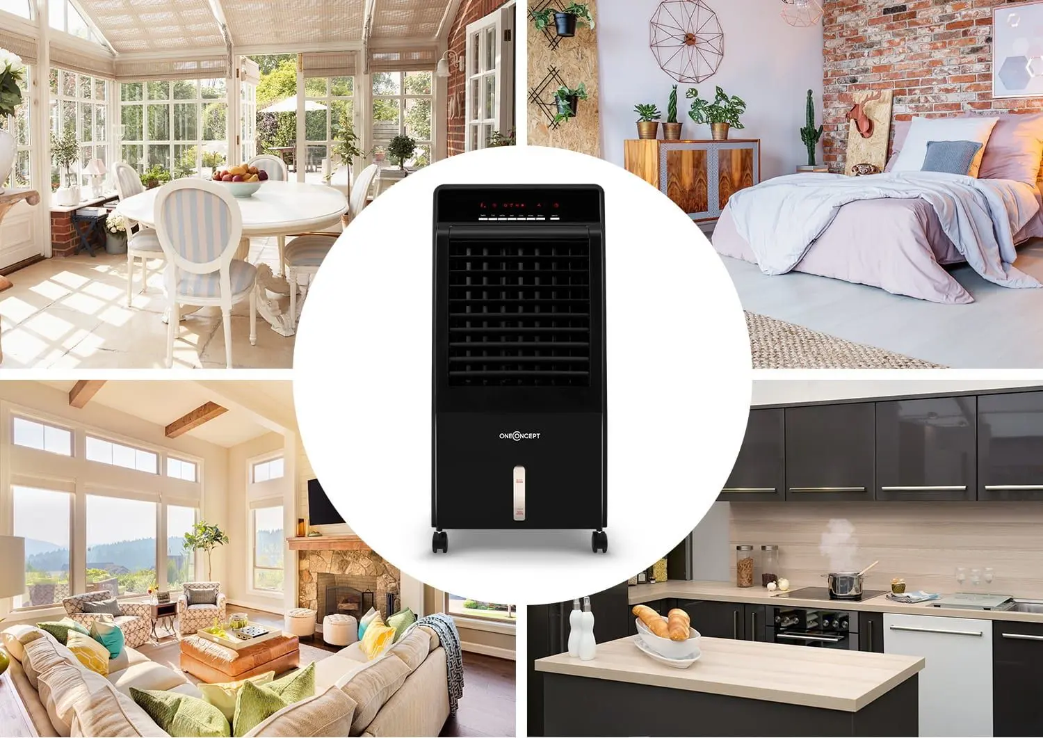 Racitor de aer 4in1 OneConcept CTR-1 (Black)