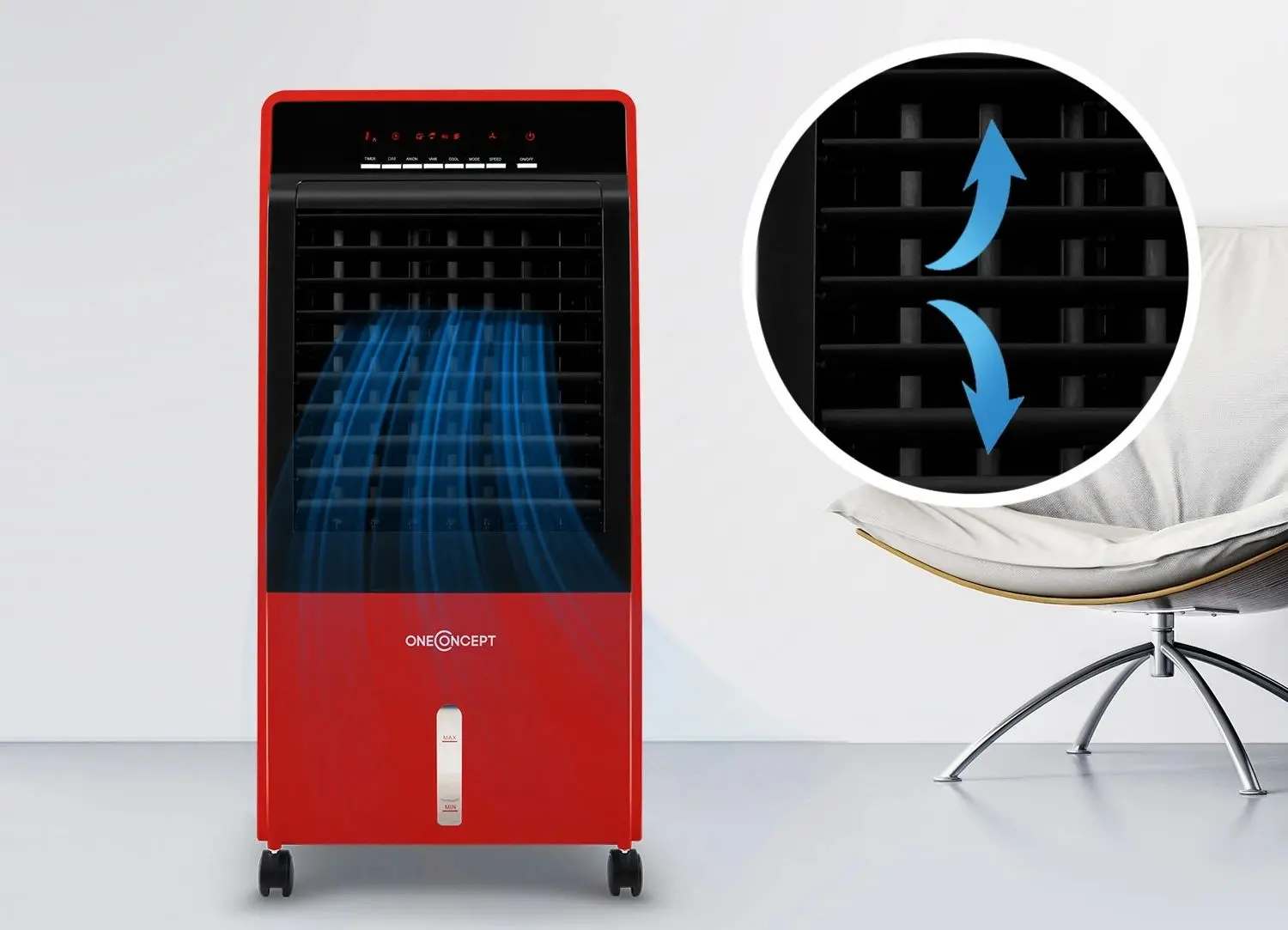 Охладитель воздуха 4в1 OneConcept CTR-1 (Red) - 3