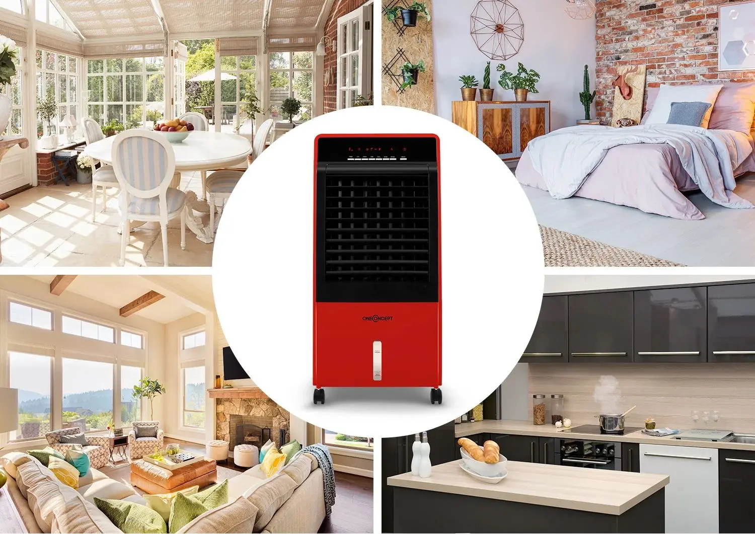 Охладитель воздуха 4в1 OneConcept CTR-1 (Red) - 4