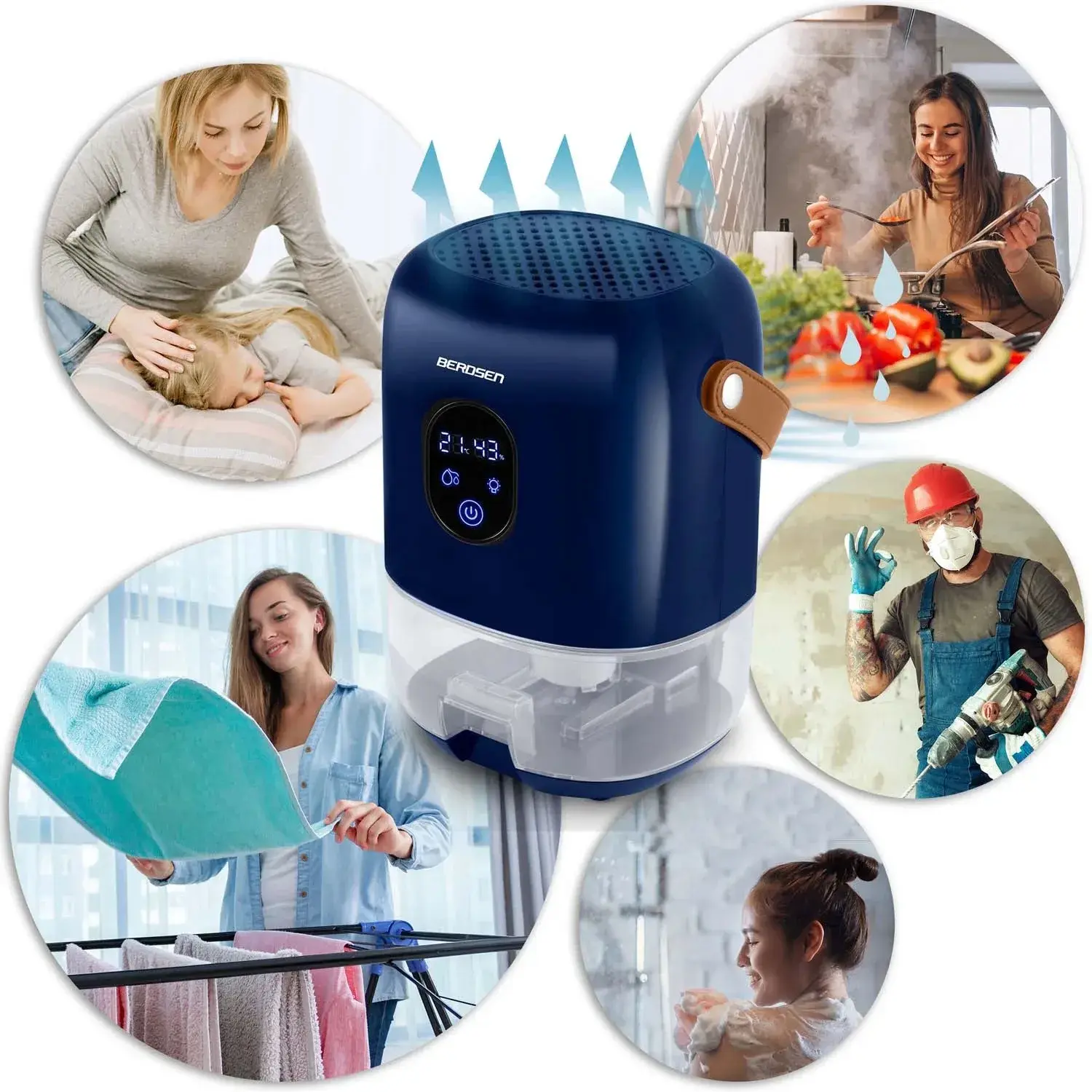 Dezumidificator Berdsen BR-10B 3850 (Blue/Brown) - 12