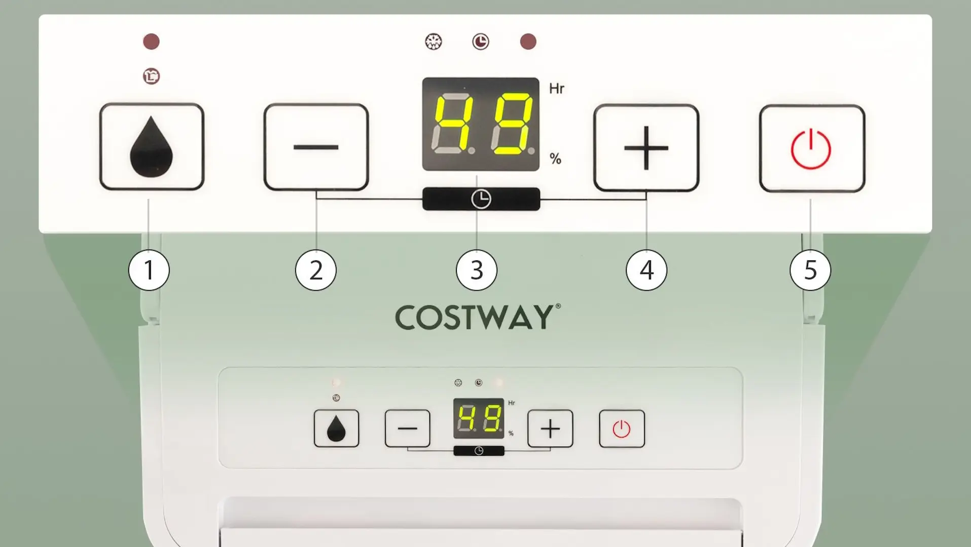 Осушитель воздуха Costway ES10396DE-WH (White)