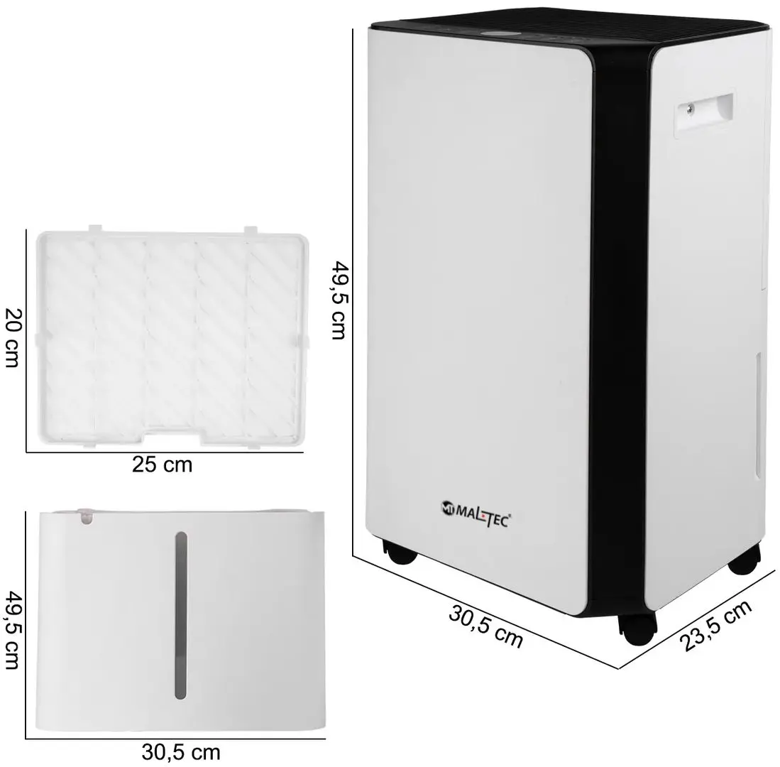 Dezumidificator Maltec DH-20330 Electronic (White/Black)
