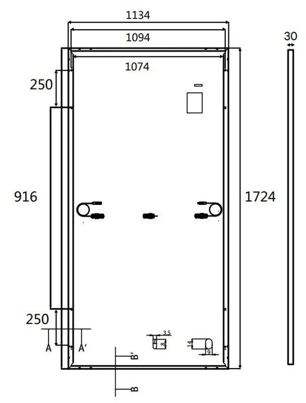 Солнечная панель Leapton Energy LP182-M54-MH-410-MF (Black) - 3