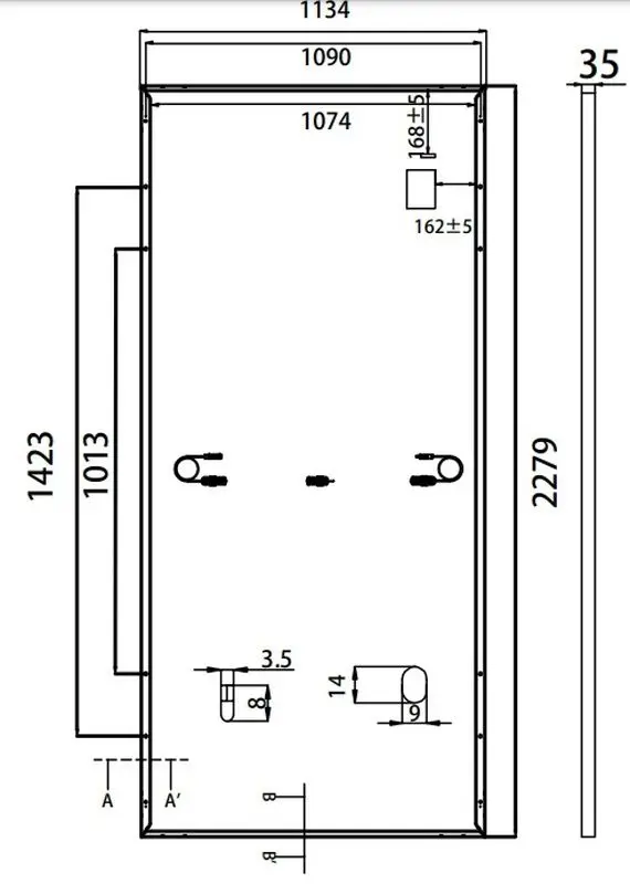 Солнечная панель Leapton Energy LP182-M72-MH-550-MF (Black) - 3