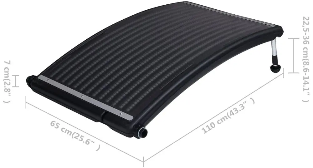 Set colectoare solare pentru piscină VidaXL 3059850 (Black)