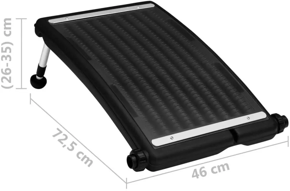 Set colectoare solare pentru piscină VidaXL 3095462 (Black)