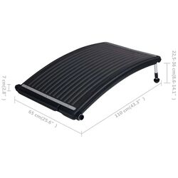 Colector solar pentru piscină VidaXL 92575 (Black) Thumb