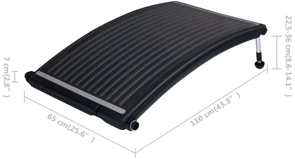 Colector solar pentru piscină VidaXL 92575 (Black)