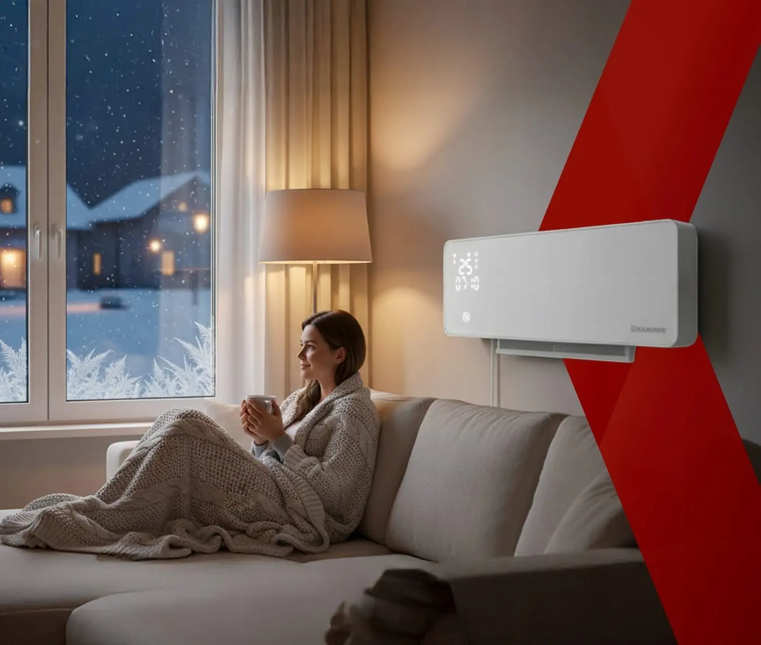 Тепловая завеса Kaminer Zelvion 26398 (White) - 10