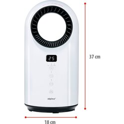 Aeroterma 2in1 Alpina PTC-1903R (White/Black) Thumb