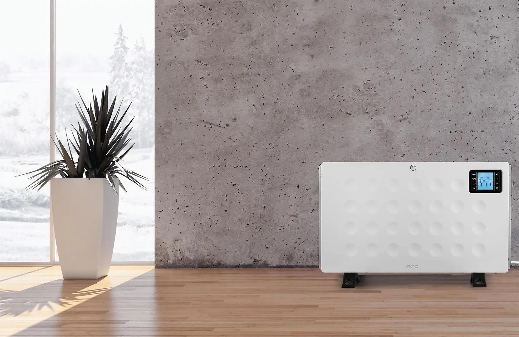 Конвектор ECG TK 2080 DR (White) - 7