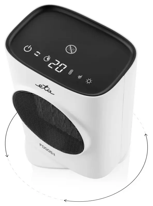 Термовентилятор ETA Fogos II 4623 (White/Black) - 2