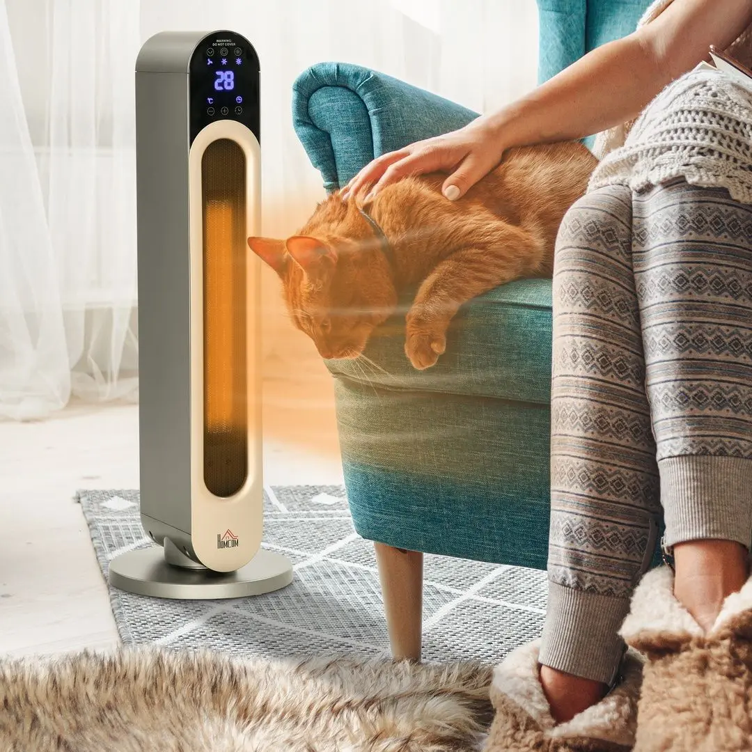 Обогреватель осциллирующий Homcom 820-317V90SR (Silver)