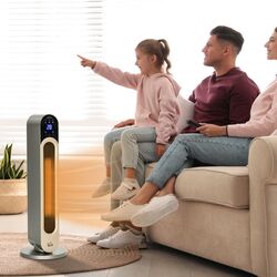 Обогреватель осциллирующий Homcom 820-317V90SR (Silver) Thumb