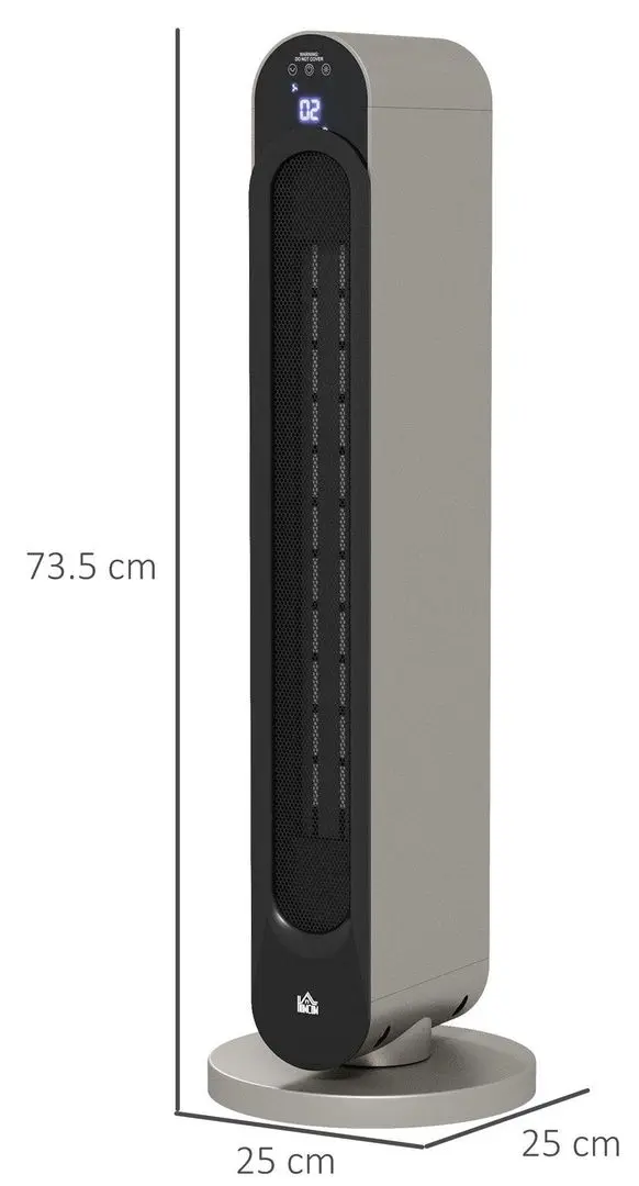 Incalzitor oscilant Homcom 820-317V91SR (Dark Silver) - 3