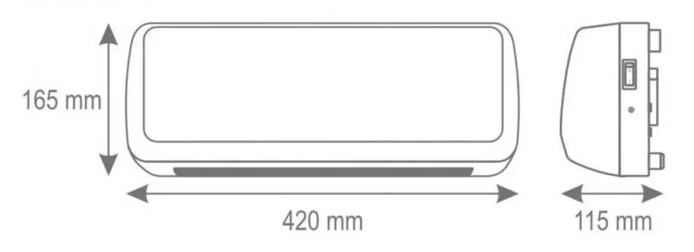 Aerotermă de perete Home FKF 42201 (White) - 2
