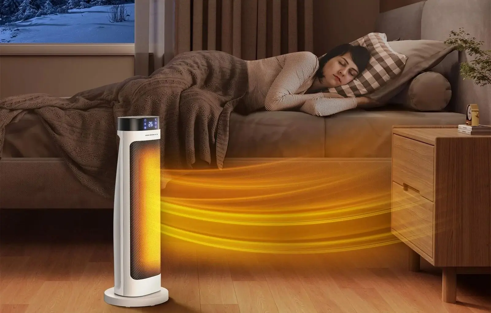 Aeroterma TaoTronics TT-HE018 (White/Black)