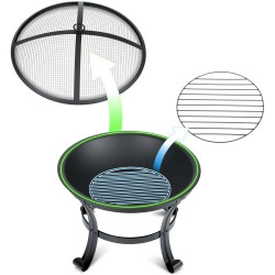 Очаг для костра Berdsen BD-880 (Black) Thumb