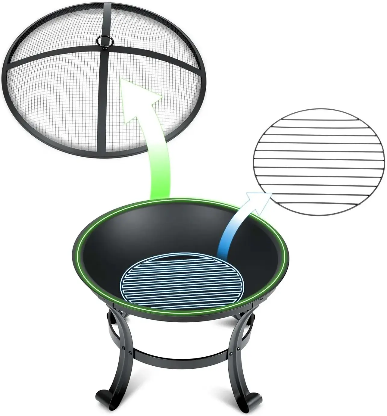 Очаг для костра Berdsen BD-880 (Black) - 4