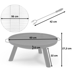 Очаг для костра Berdsen BD-881 388100 (Black) Thumb
