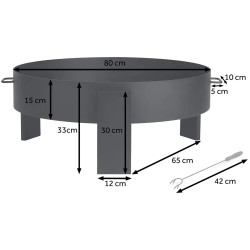 Очаг для костра Berdsen BD-883 388300 (Black) Thumb