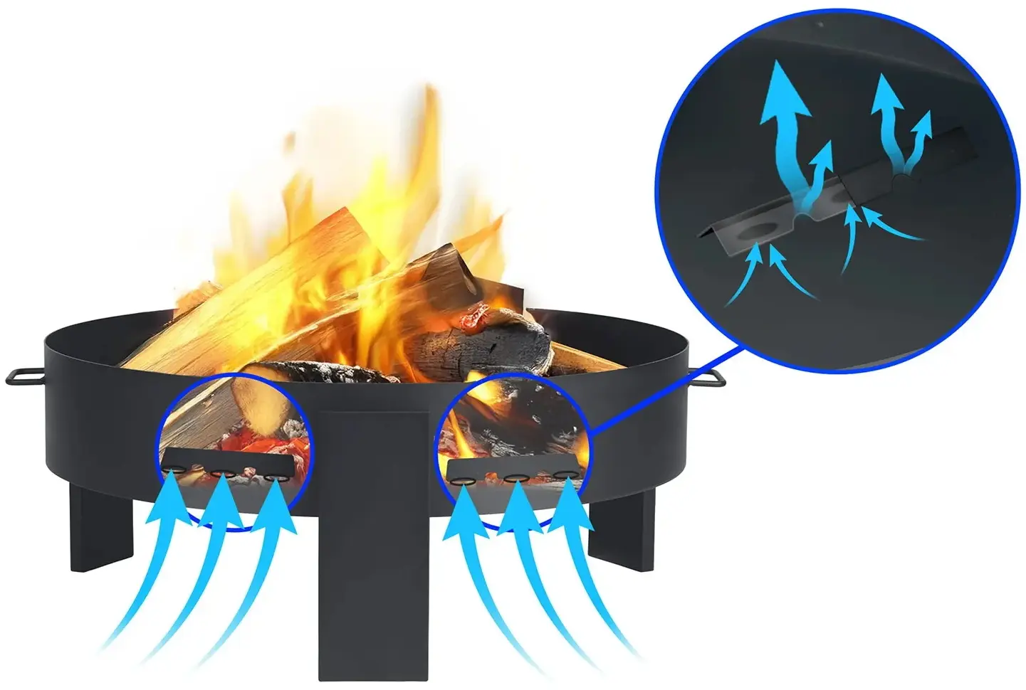 Очаг для костра Berdsen BD-883 388300 (Black) - 4