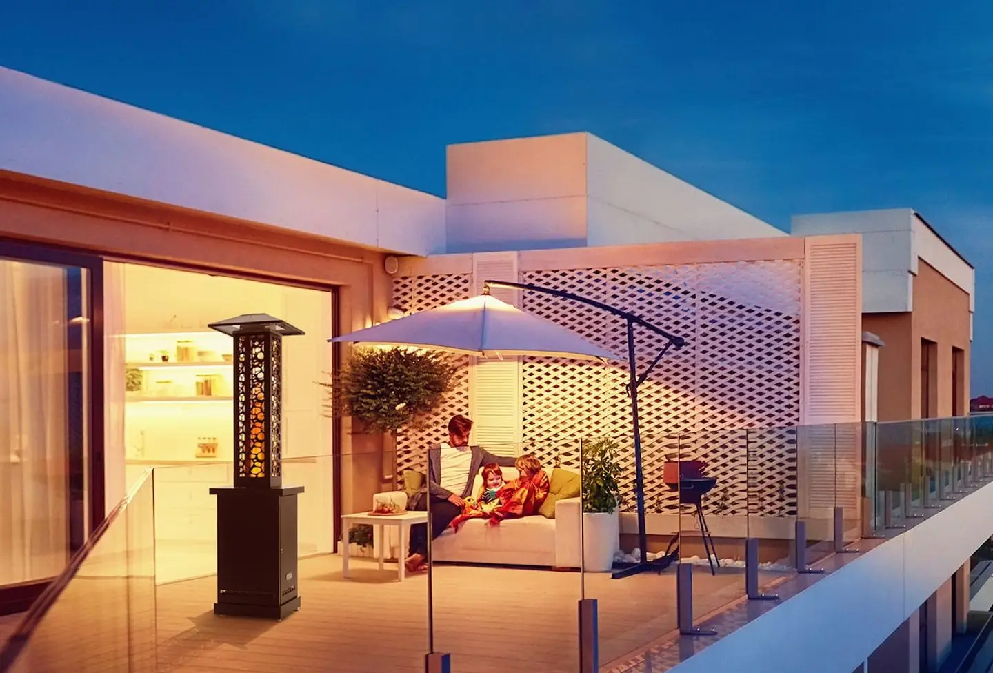 Incalzitor pe peleti exterior Blumfeldt Heat Hunter (Black)