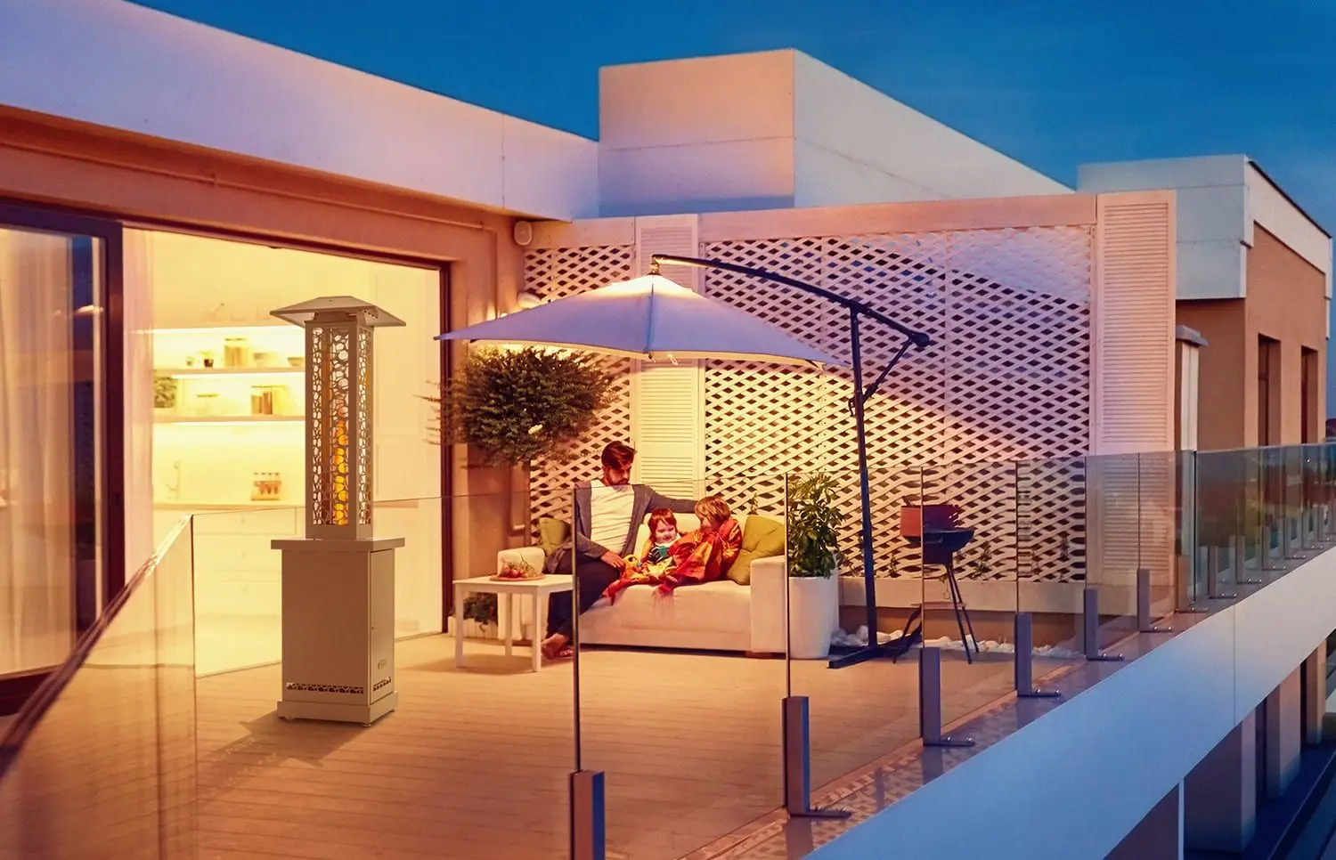 Уличный пеллетный обогреватель Blumfeldt Heat Hunter (White) - 7