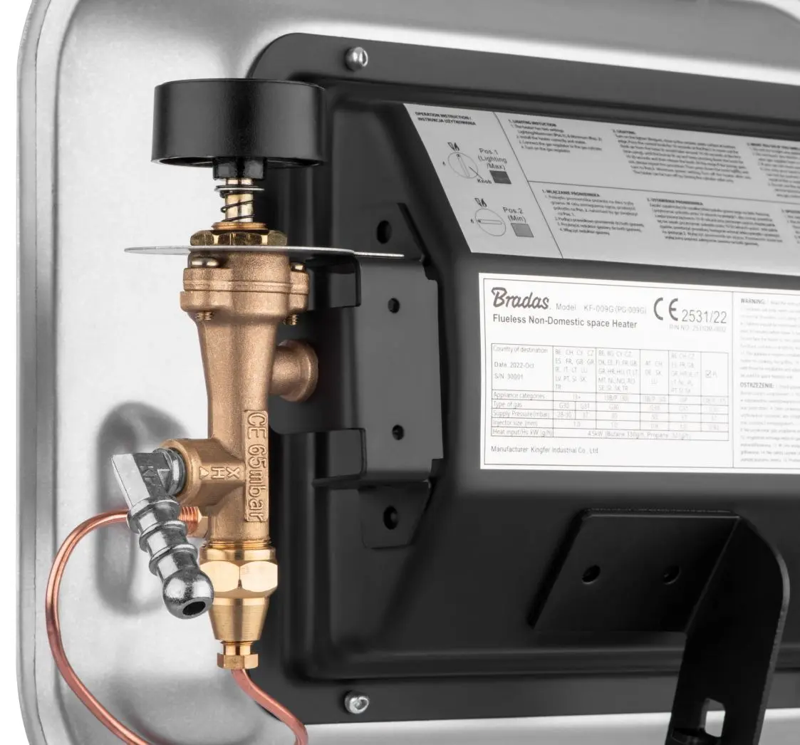 Incalzitor pe gaz exterior Bradas PG-009G (Silver) - 5