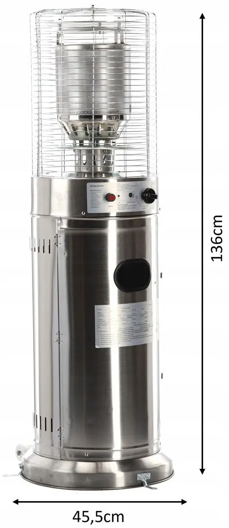 Incalzitor pe gaz exterior Chomik GAZ6370 (Inox)