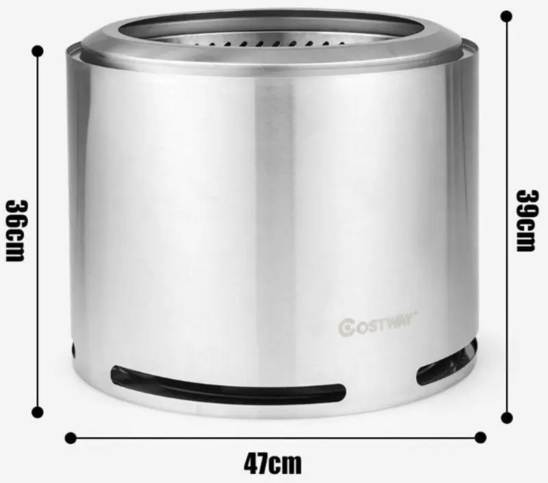 Чаша для костра Costway NP10722 (Silver) - 2
