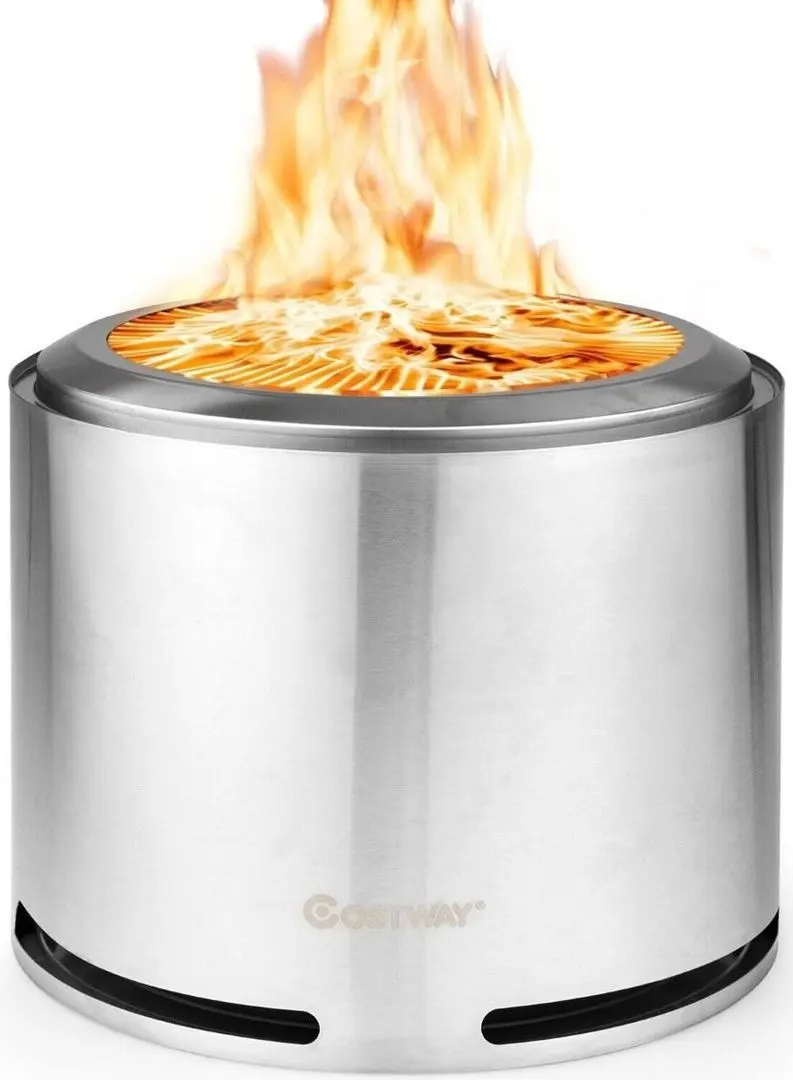 Чаша для костра Costway NP10722 (Silver)