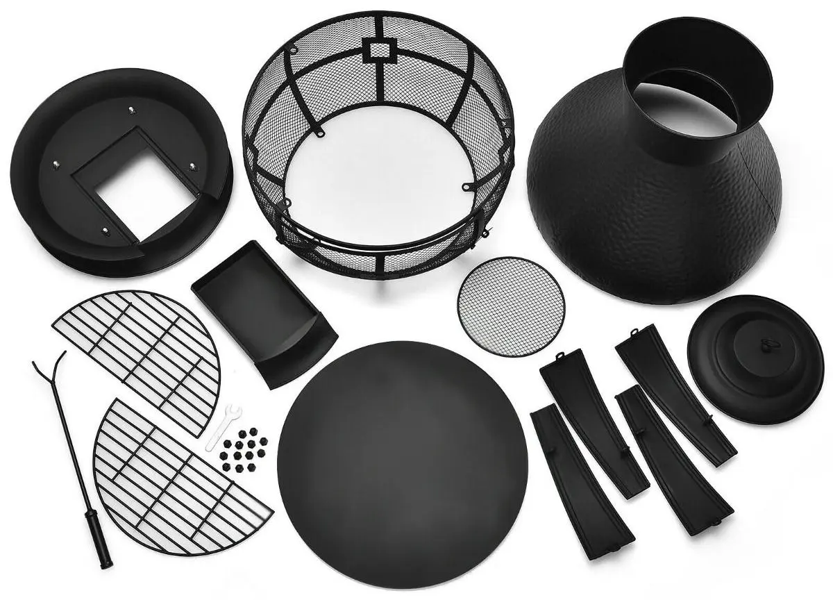 Чаша для костра Costway OP70670 (Black) - 3