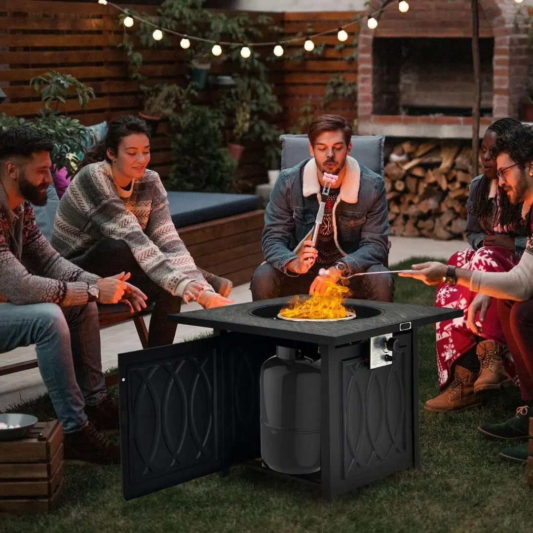 Уличный газовый обогреватель Costway NP10464DE-BK (Black) - 3