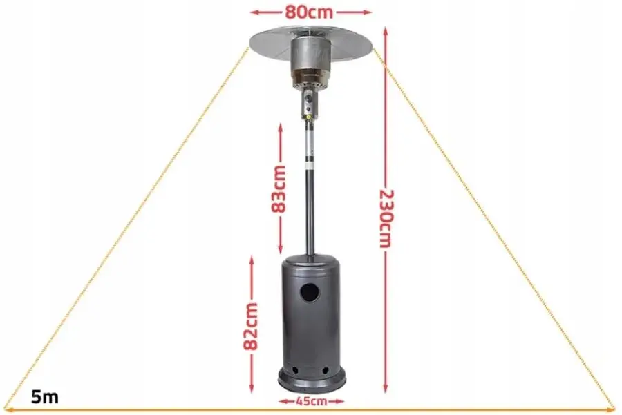 Incalzitor pe gaz exterior + husa Maltec GH145 (Grey/Blue)