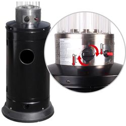 Incalzitor pe gaz exterior Maltec Flame Heater FL145 (Black) Thumb