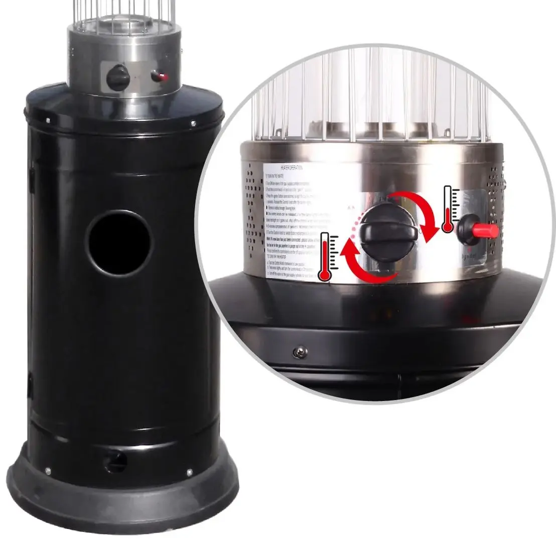 Incalzitor pe gaz exterior Maltec Flame Heater FL145 (Black)