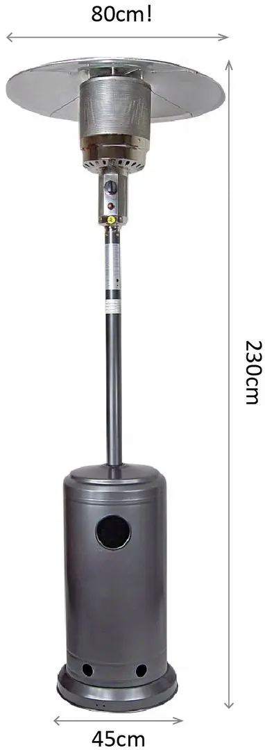 Incalzitor pe gaz exterior Maltec GH145 (Silver)
