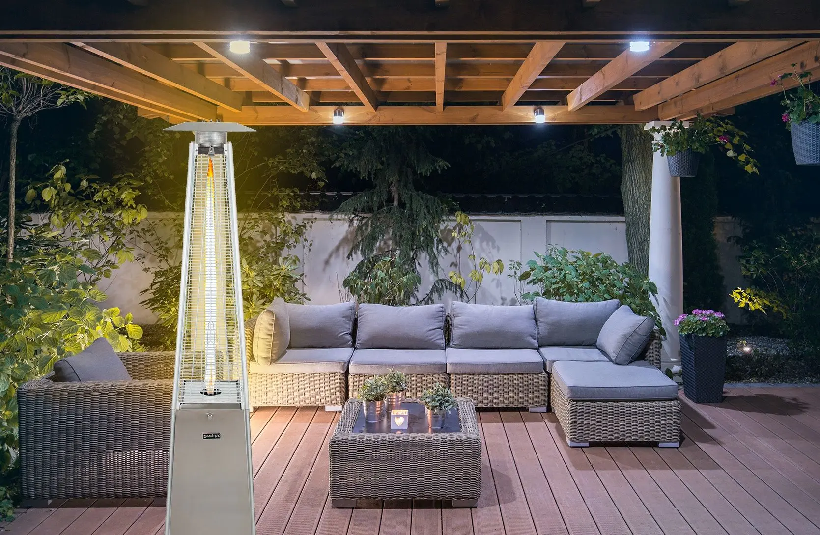 Incalzitor pe gaz exterior Maltec Piramida FL255 (Grey)