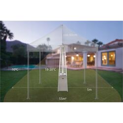 Incalzitor pe gaz exterior Maltec Piramida FL255 (Grey) Thumb