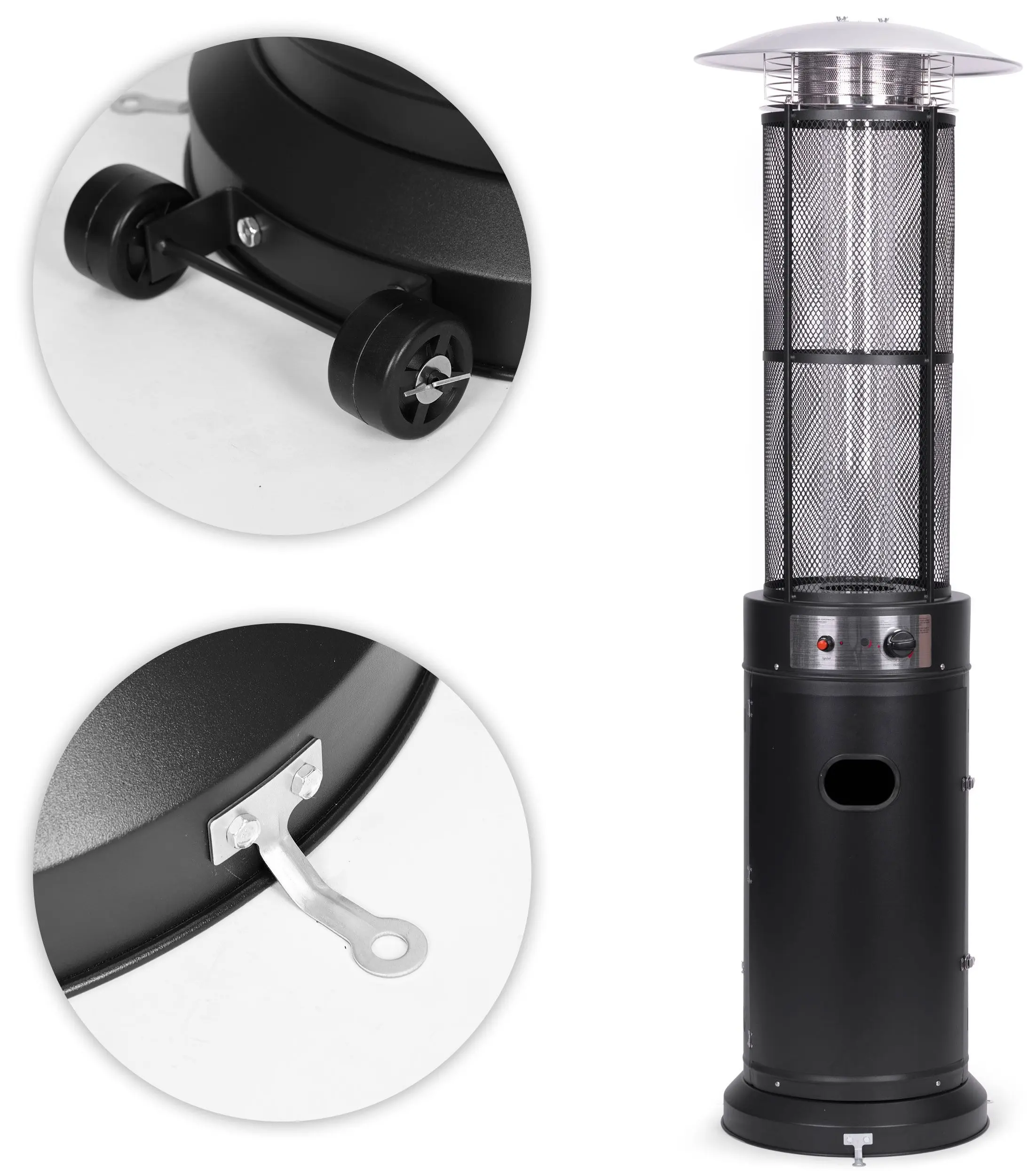 Incalzitor pe gaz exterior Multi Garden BYH-D-PC (Black)