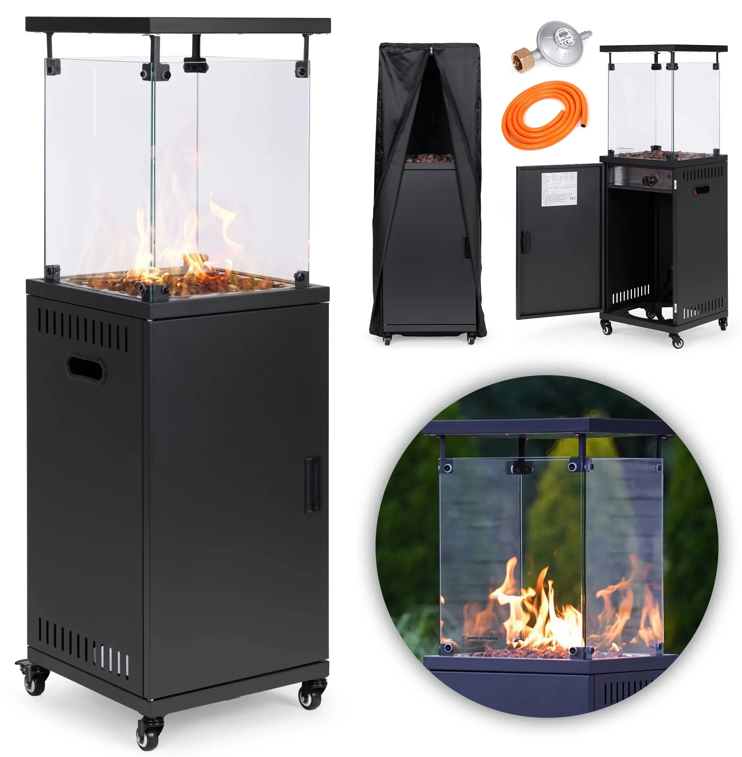 Incalzitor pe gaz exterior Multi Garden FPS-B-BJ (Black)